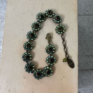 Vintage Liz Palacios Rhinestone Flower Regency Inspired Bracelet